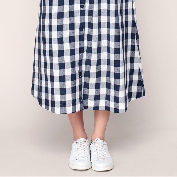le mont st michel Dresses & Skirts - Le Mt Sant Michel checkered gingham cotton skirt